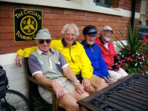 Pete Swinden, Mike Evans, Jack Allen, and Peter Hambley at Middlewich