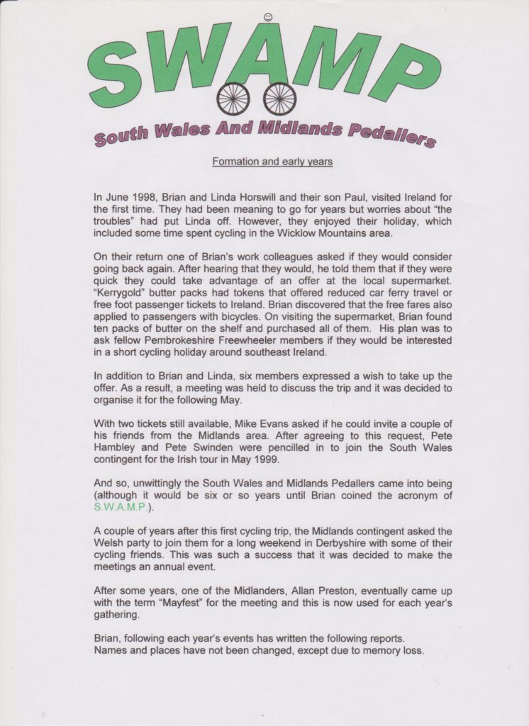 South Wales And Midlands Pedallers